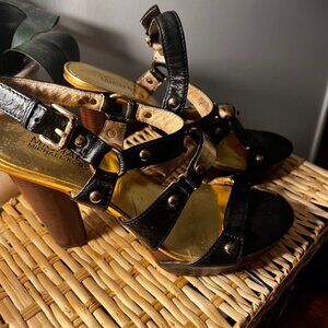 Michael Kors Strappy wood sandals